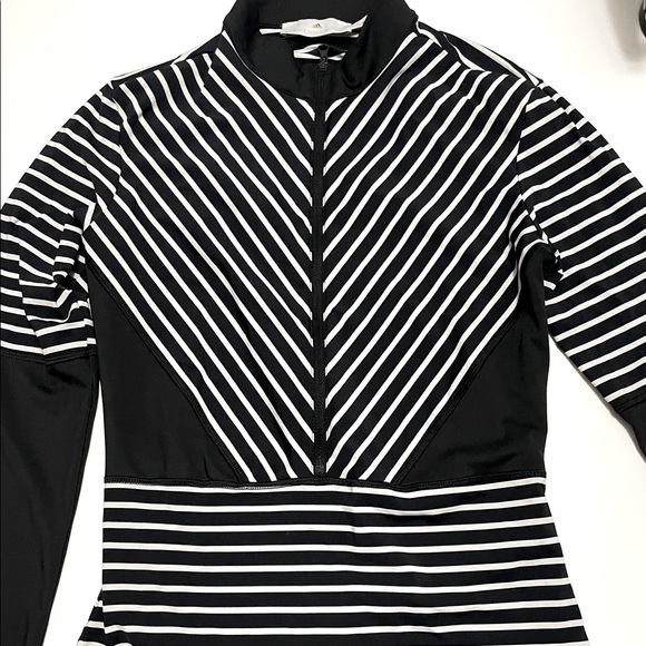 STELLA MCCARTNEY FOR ADIDAS Striped Mock Neck Top - Picture 5 of 8